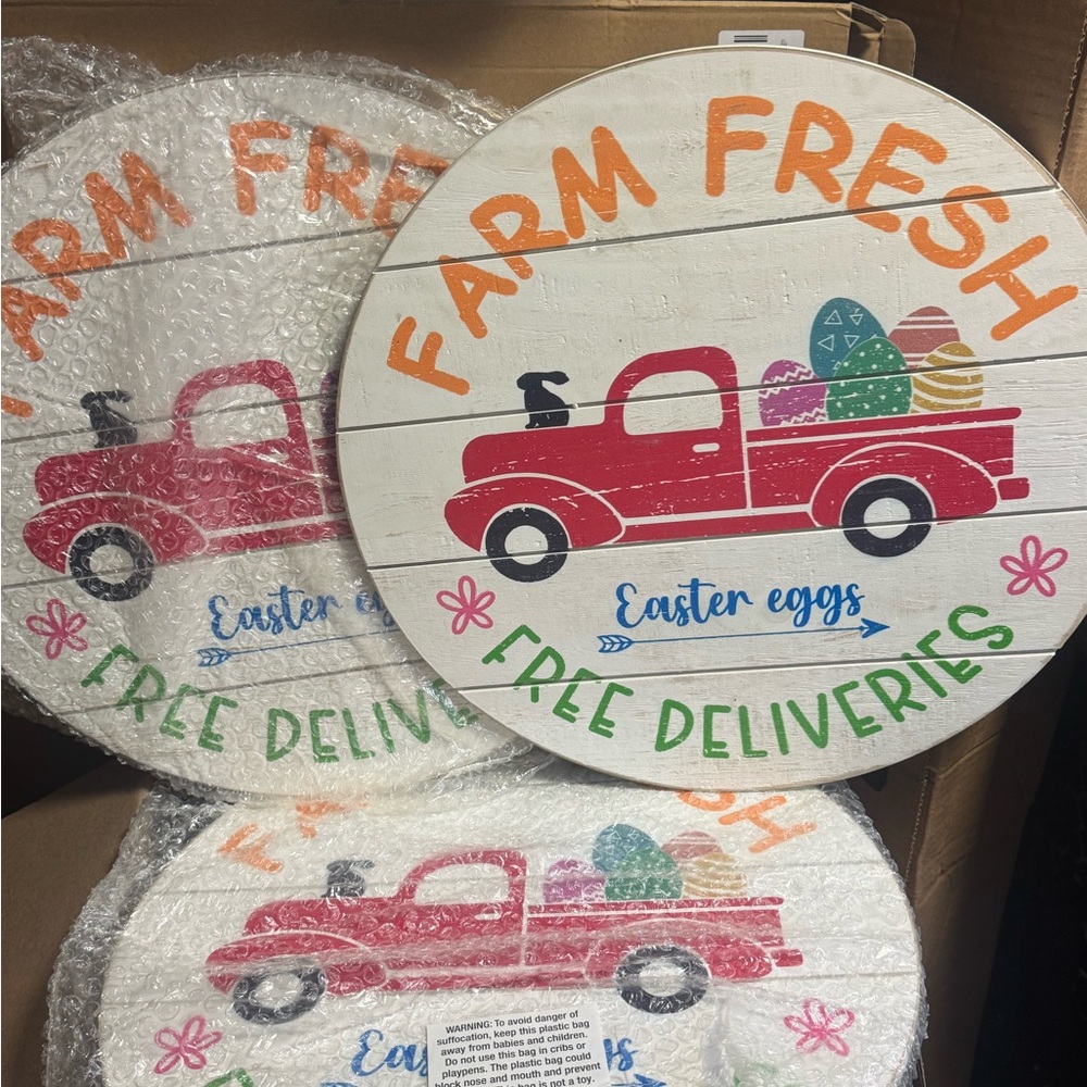 Farm Fresh Easter Eggs Wall Decor
